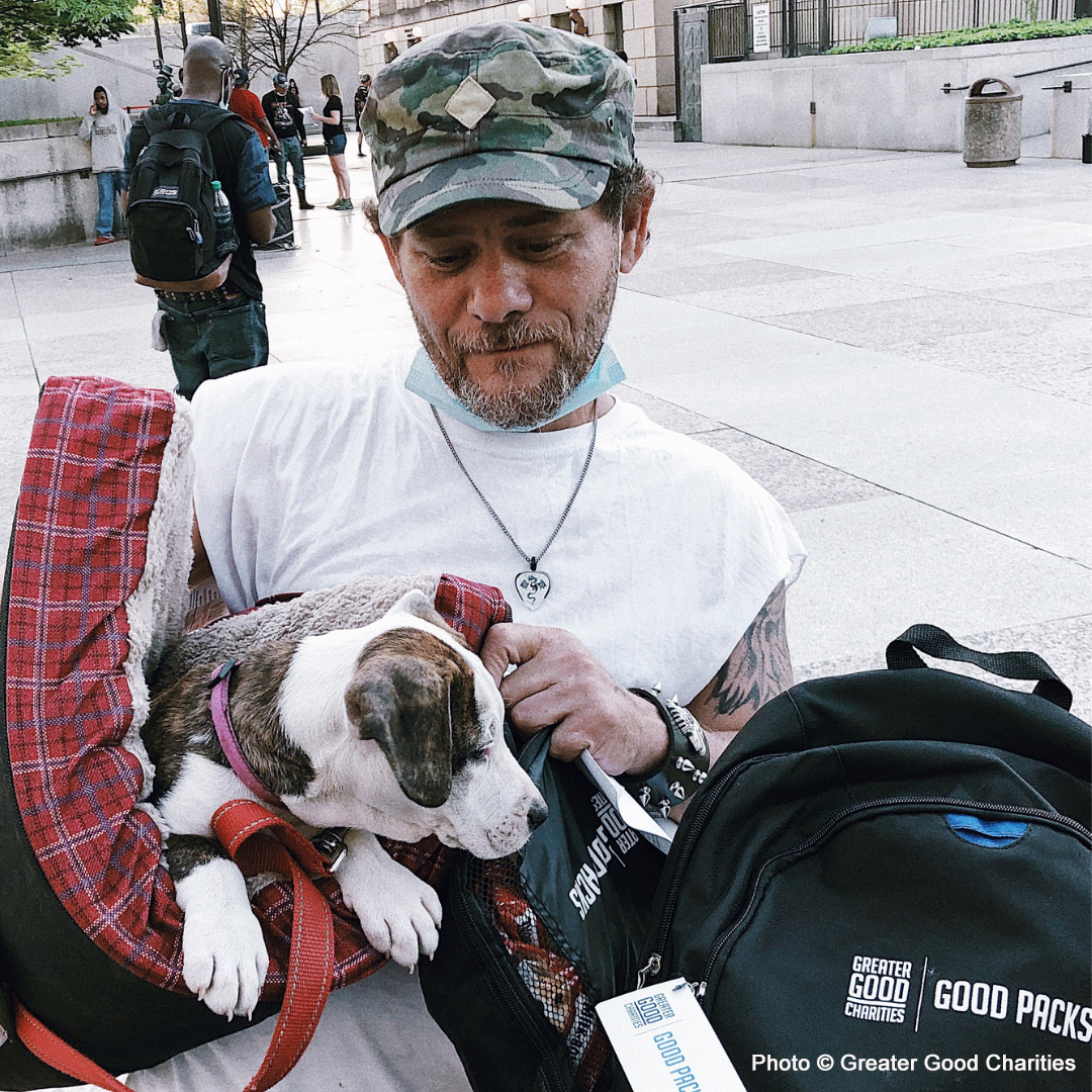Veteran Receives Good Pack_ ©Greater Good Charities_Good Packs copy